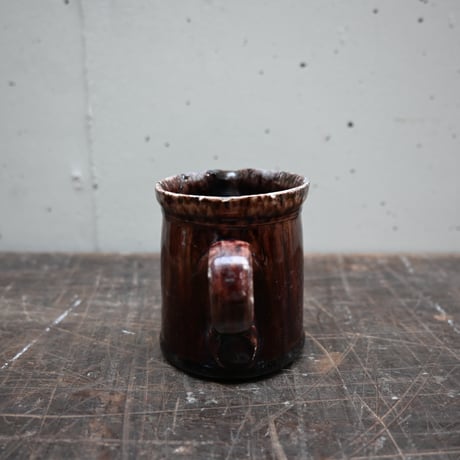 France Old Cul Noir Mini Pitcher / フランス 古い キュノワール ミニピッチャー（修復あり）