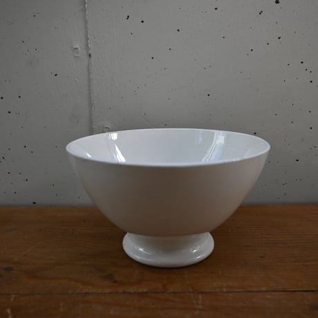 France Antique Cafe Bowl / フランス  カフェオレボウル 白無地 A