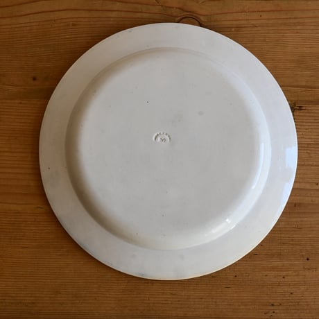 France Antique Montereau Plate/ フランス アンティーク モントロー グリザイユ キリストのプレート C
