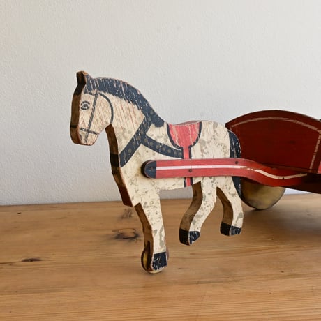 Finland Toy Horse Carriage / フィンランド 馬車のおもちゃ