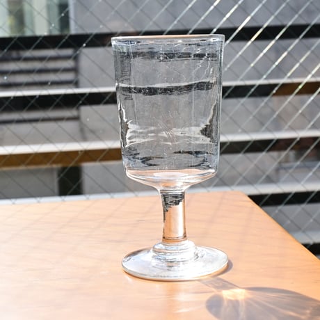 FRANCE Antique Wine Glass  / フランス アンティーク 筒型のビストロワイングラス C