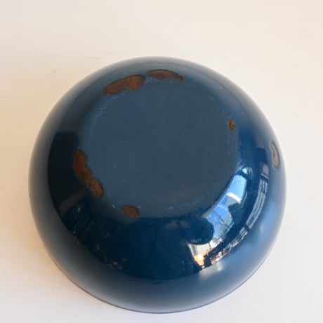 ARABIA FINEL Enamel BOWL   / アラビア・フィネル  琺瑯ボウル（ヴィンテージブルー）φ:14.2cm