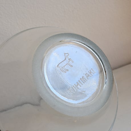 Finland Viili Astia RIIHIMÄKI Glass Bowl / リーヒマキのヨーグルトガラスボウル C