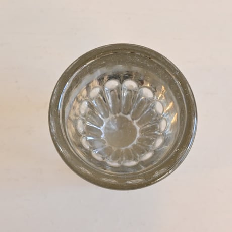 France Antique Shot Glass / フランス アンティーク トロンプルイユのショットグラス H:7cm
