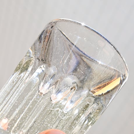 France Antique Shot Glass / フランス アンティーク トロンプルイユのショットグラス H:7cm
