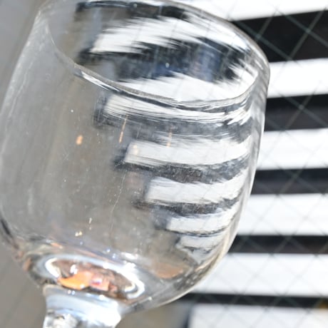 FRANCE Antique Wine Glass  / フランス アンティーク ビストロワイングラス  G