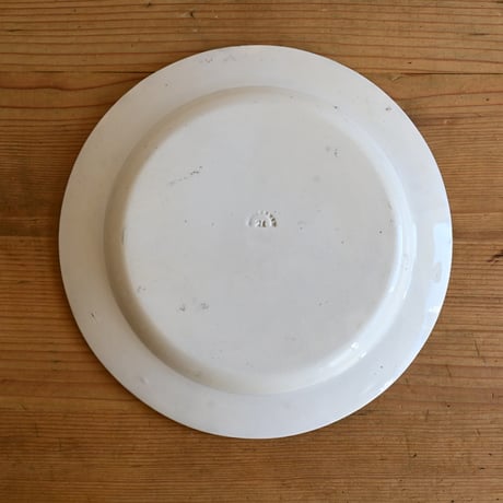 France Antique Montereau Plate/ フランス アンティーク モントロー グリザイユ キリストのプレート B