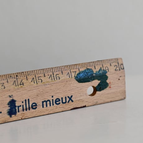 フランス 古い20cm定規  C