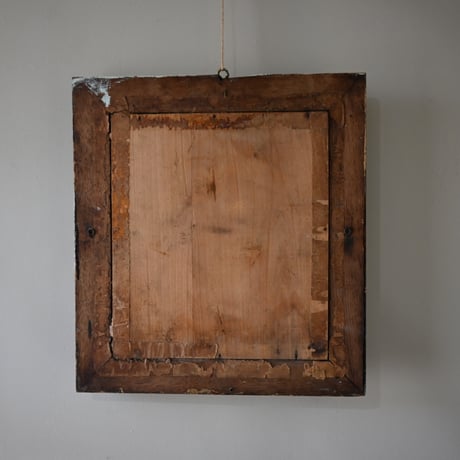 France Antiques Darkbrown frame Mirror / フランス アンティーク ダークブラウンの鏡