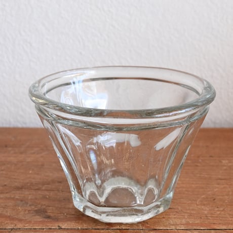 France Old Confiture pot / フランス 古い 円錐型ガラスのコンフィチュールポット