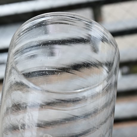 France Antique   Etching Glass / フランス アンティーク エッチングが施されたクリスタルグラス