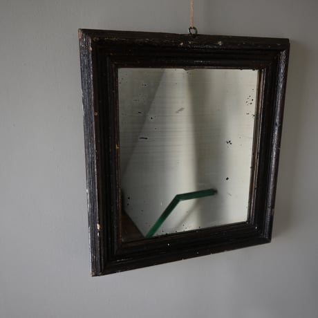 France Antiques Darkbrown frame Mirror / フランス アンティーク ダークブラウンの鏡