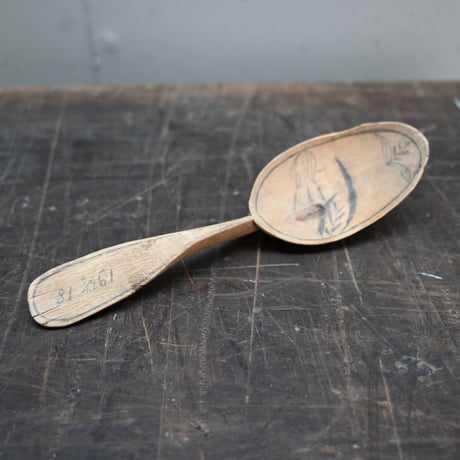 Sweden Wood Spoon / スウェーデンの木製スプーン 木匙 C