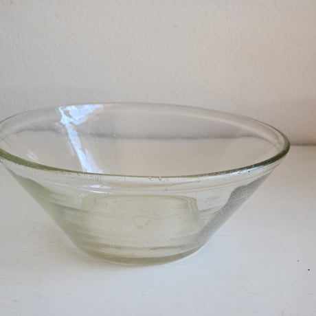 Finland Viili Astia RIIHIMÄKI Glass Bowl / リーヒマキのヨーグルトガラスボウル B