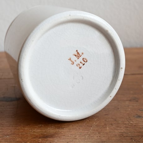 France Antique J.M. Pot / フランス  J.M. コンフィチュールポット
