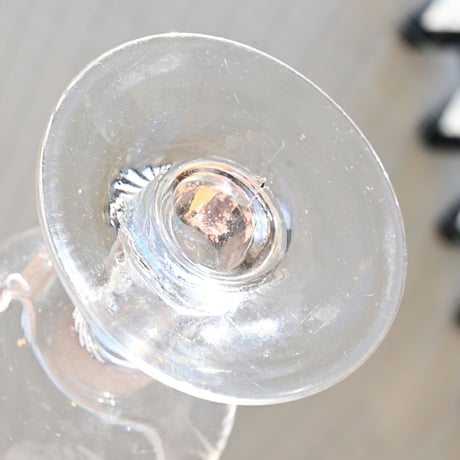 FRANCE Antique Wine Glass  / フランス アンティーク ビストロワイングラス  G
