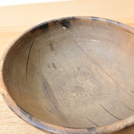 France Antique Wood Bowl / フランス アンティークの木のボウル