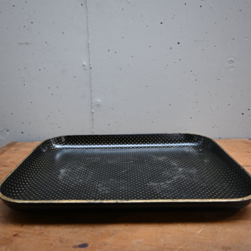 France Papier-Mache Tray Black / フランス パピエマシェのトレ
