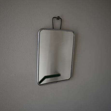 France Metal frame Wall Mirror / フランス 古いメタルフレーム 壁掛けミラー