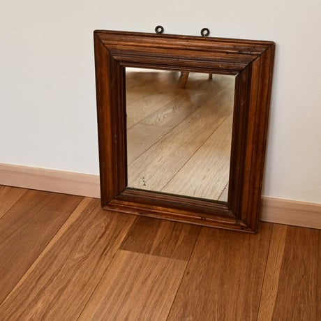 France Antique Wooden Mirror / フランス アンティーク 木製のミラー A-1