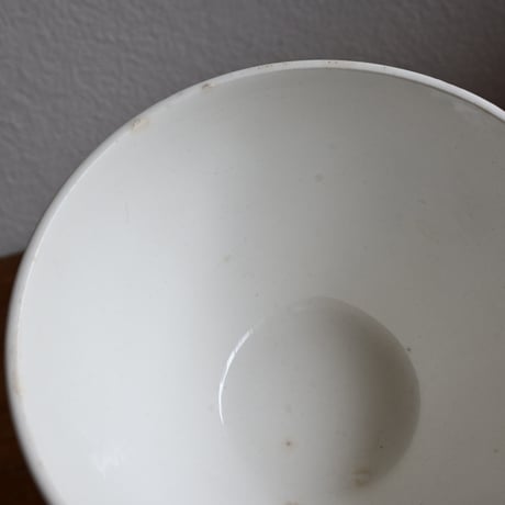 France Antique Cafe Bowl "DIGOIN" / フランス  カフェオレボウル 赤の市松模様 B