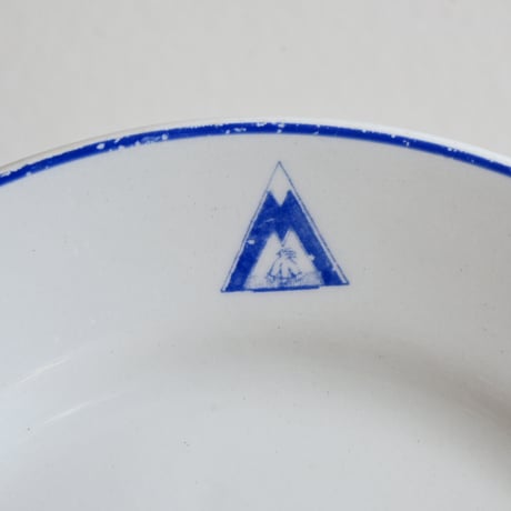 Finland ARABIA   / アラビア 青輪線山ロゴプレート φ:17.2cm