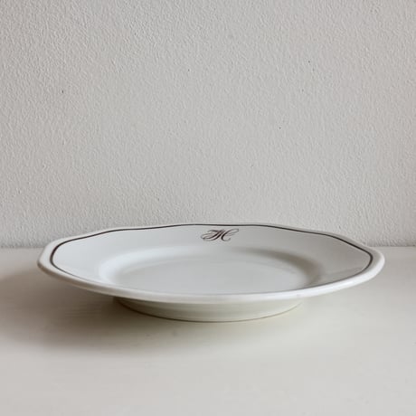 Finland OLD ARABIA  / オールドアラビア 茶文字プレート  φ:20.5cm B