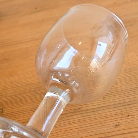 FRANCE Antique Wine Glass  / フランス アンティーク ビストロワイングラス  G