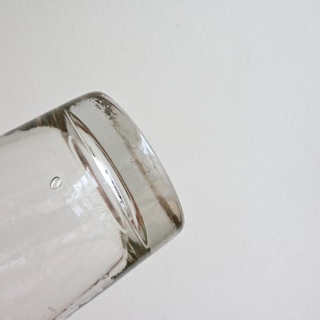 FRANCE Antique Round Glass  / フランス アンティーク トロンプルイユの円柱型グラス