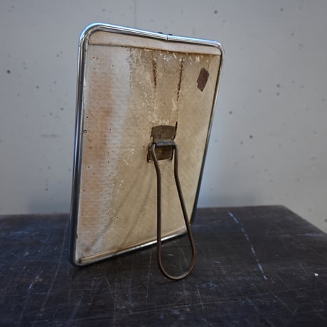 France Metal frame Stand＆Wall Mirror / フランス 古いメタルフレームのスタンドミラー＆壁掛けミラー  B