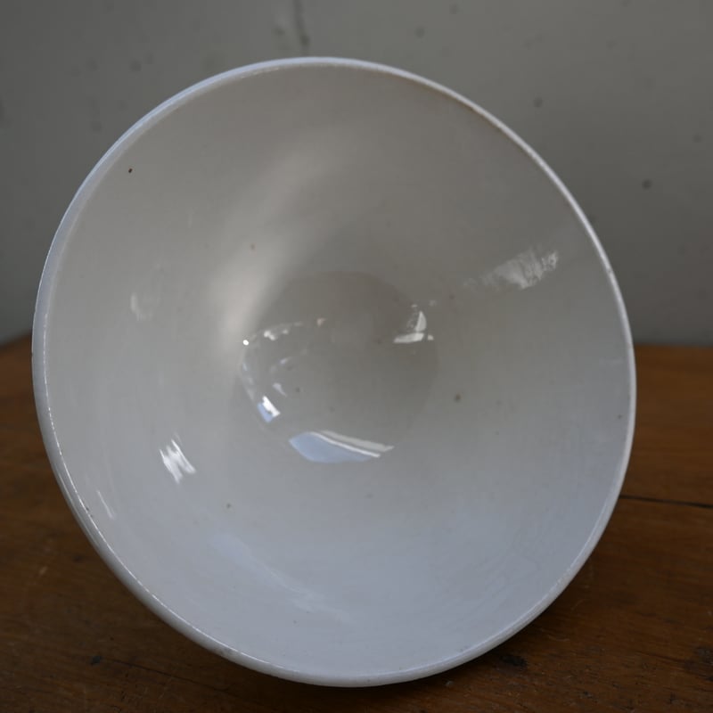 France Antique Cafe Bowl / フランス カフェオレボウル 白無地 A