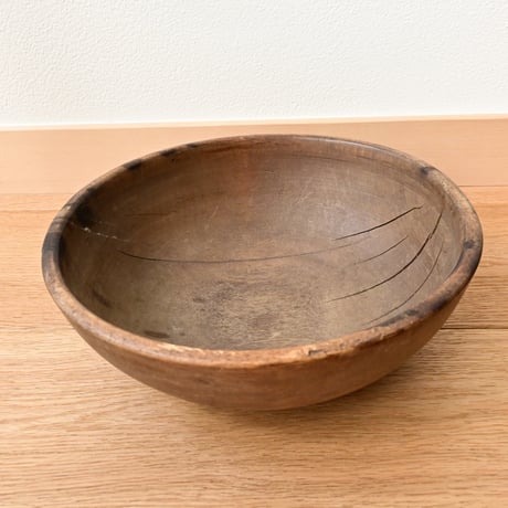 France Antique Wood Bowl / フランス アンティークの木のボウル