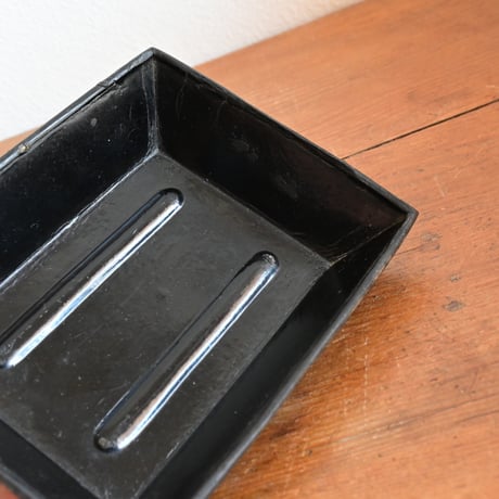 France Old square tray / フランス アンティーク 黒のスクエアトレイ
