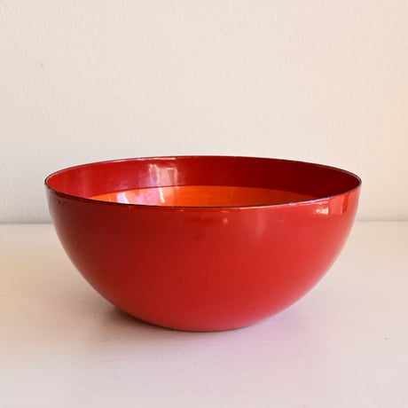 ARABIA FINEL Enamel BOWL by Kaj Franck / フィネル カイフランク  琺瑯ボウル（レッド×オレンジ）φ:16cm