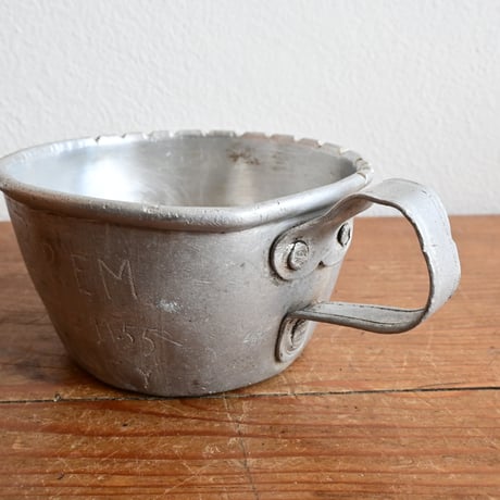 France Antique Military Aluminium Cup  / フランス アンティーク アルミのミリタリーカップA