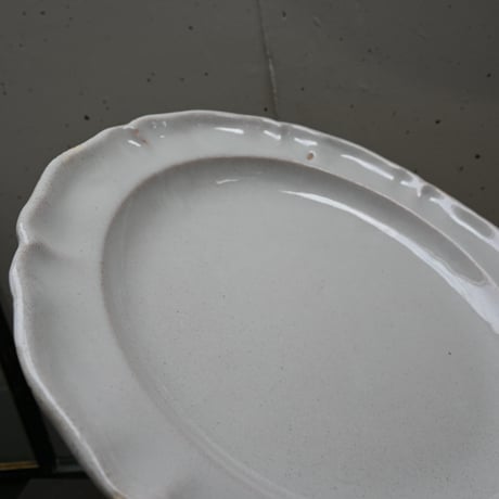 France Old Moustiers Plate / フランス 古いムスティエの大皿