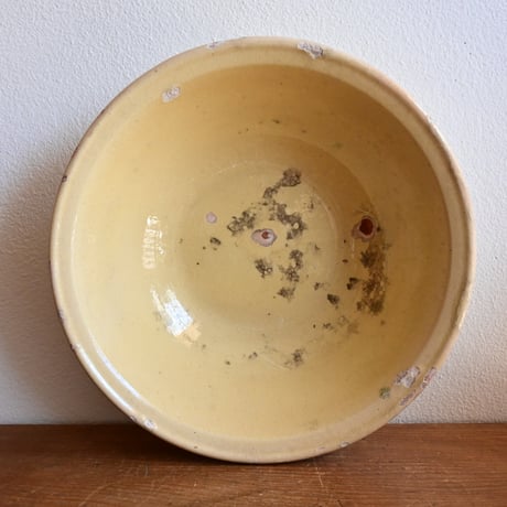 France Antique Yellow Bowl / フランス アンティーク 南仏の黄釉ボウル