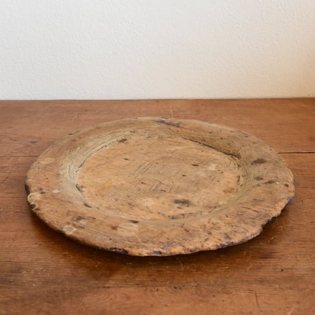 Sweden antique wooden plate / スウェーデン アンティーク 木皿 A-1