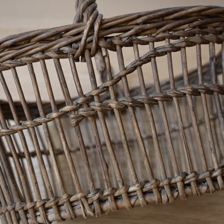 France Antique wood basket Paniers / フランス アンティークのパニエ バスケット かご