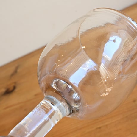 FRANCE Antique Wine Glass  / フランス アンティーク ビストロワイングラス  G