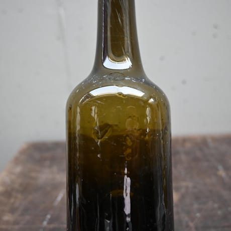 FRANCE Old Glass Mini Bottle  / フランス アンティーク 吹きガラスボトル