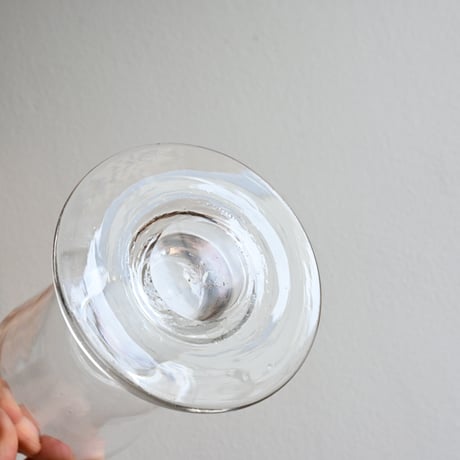 FRANCE Antique Wine Glass  / フランス アンティーク 円錐型ビストロワイングラス B