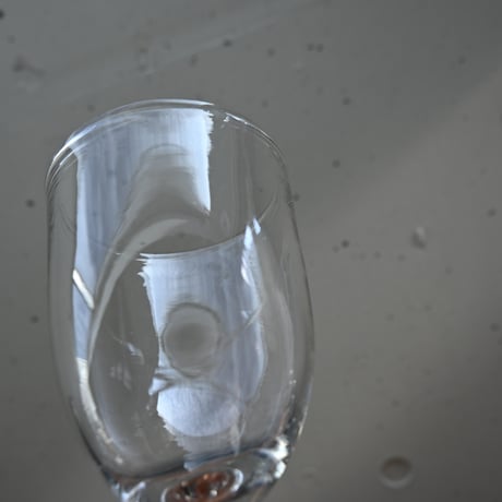 FRANCE Antique Wine Glass  / フランス アンティーク ビストロワイングラス（ゴンドラ型） C