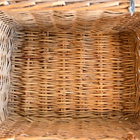 France Antiques Wood Basket Panier  /  フランス  ミニバスケット パニエ かご ラタン