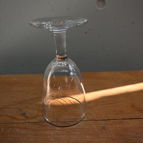 FRANCE Antique Wine Glass  / フランス アンティーク ビストロワイングラス（ゴンドラ型） C