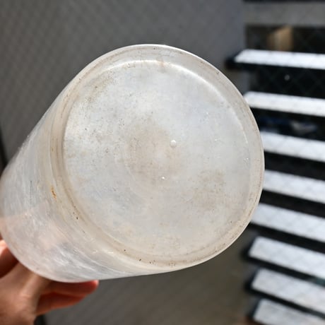 France Antique Bottle  / フランス アンティーク 銀化したファーマシーボトル