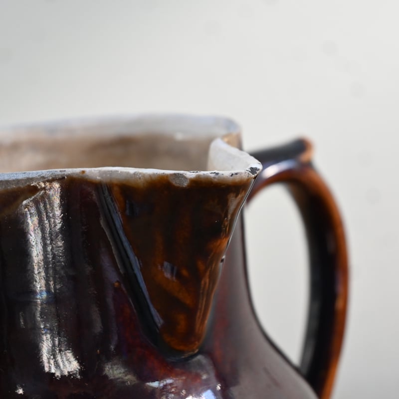 France Antique Cul Noir Pitcher / フランス アンティーク キ