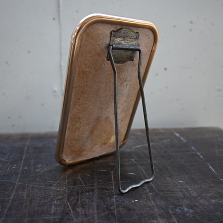 France Metal frame Stand Mirror / フランス 古いメタルフレームのスタンドミラー