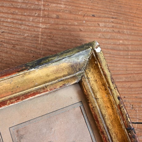 France Antique Angel Framed / フランス アンティーク 子供の天使の額装