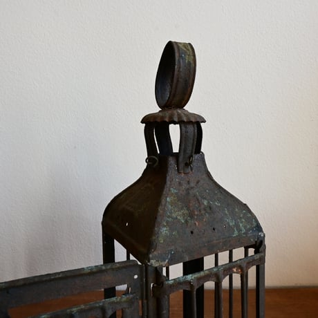 France Antiques Tin Lantern / アンティーク 教会のランタン